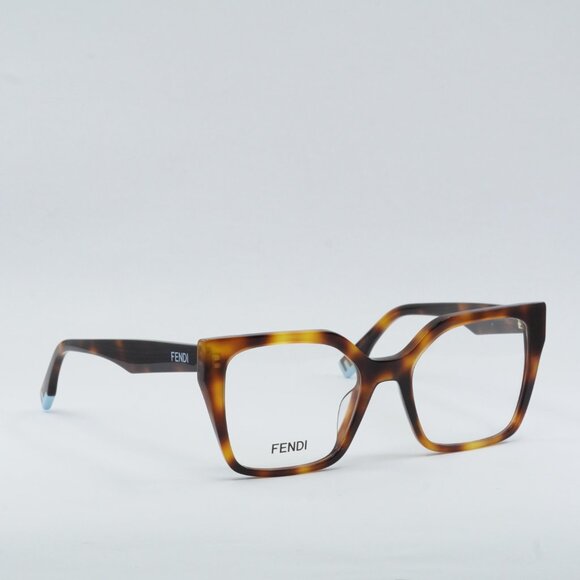 🕶️ New Fendi FE50002I 053 52mm Eyeglasses - Havana Frame - Picture 7 of 9